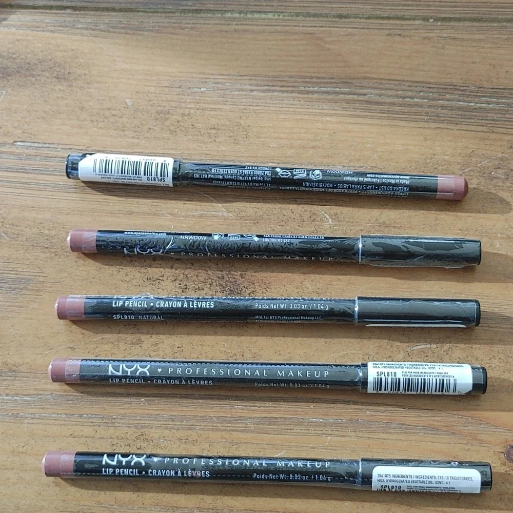 NYX Lip Pencil Set Of 5 Pencils